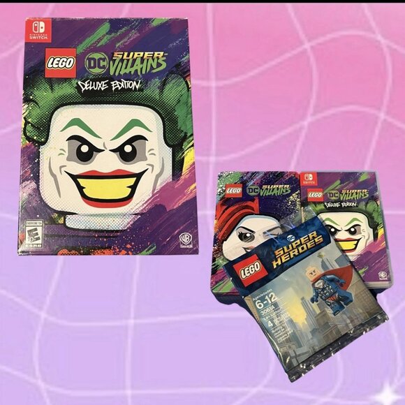 LEGO DC Super-Villains Deluxe Edition Nintendo Switch Complete Minifigure - Picture 1 of 5